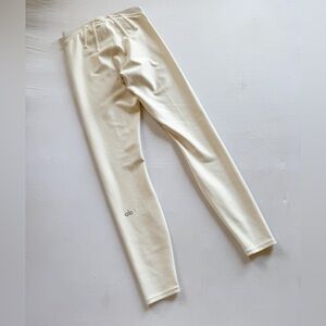 Alo Yoga High Waist Leggings Womens Size XXS  cream Athletic 028-B